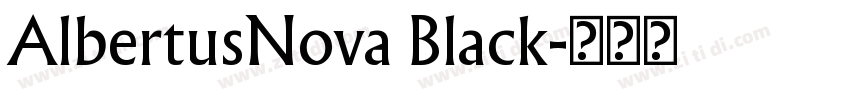 AlbertusNova Black字体转换